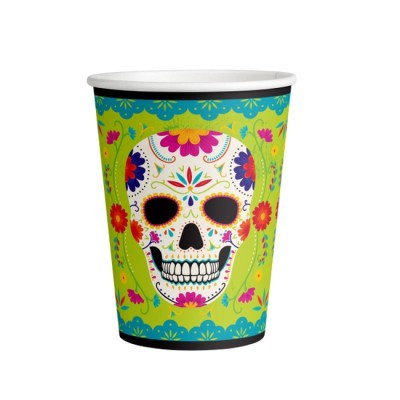 VASOS DIA DE LOS MUERTOS 8 UND