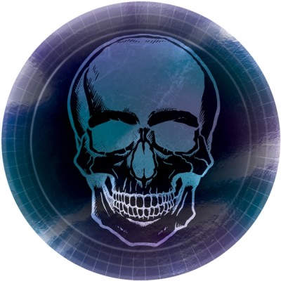 PLATOS CALAVERA FEVER 23 CM 8 UND