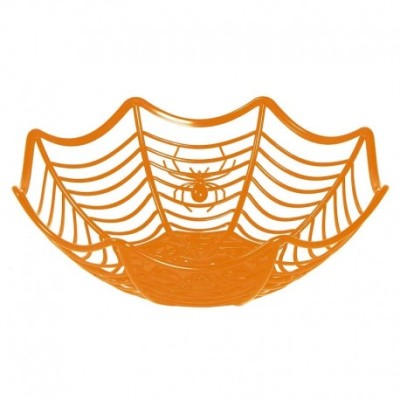 BANDEJA TELARAÑA NARANJA 28X8 CMS PLASTICO