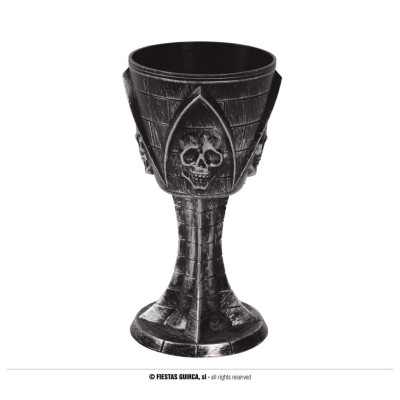 COPA CALIZ CON CALAVERA 19 CMS.