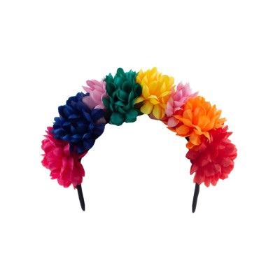 DIADEMA CON FLORES MULTICOLOR