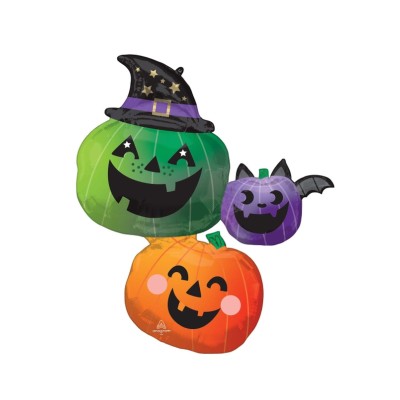 GLOBO FORMA CALABAZAS DIVERTIDAS 73 X 83CM