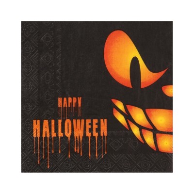SERVILLETAS FANTASMA HALLOWEEN 33X33CM 20 UND
