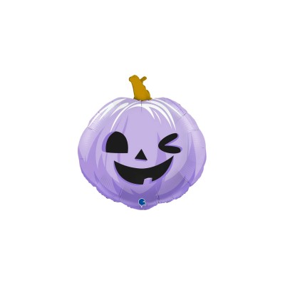 GLOBO CALABAZA DIVERTIDA LILA 57 CM