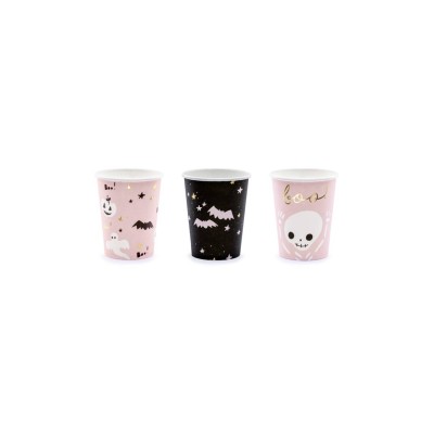 VASOS DE PAPEL BOO 220ML  6 PC
