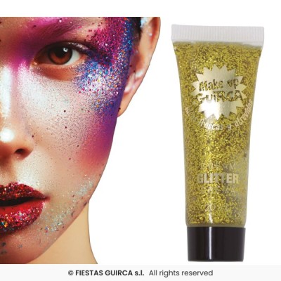 TUBO MAQUILLAJE EN CREMA GLITTER 20 ML-ORO