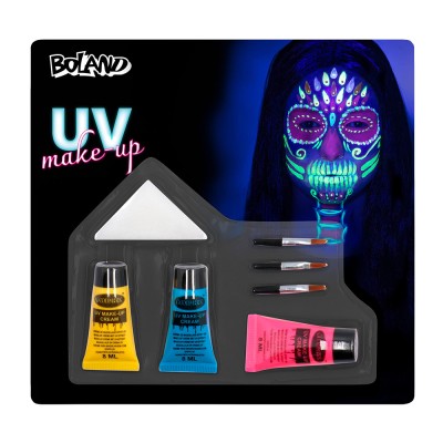 KIT DE MAQUILLAJE CALAVERA BRILLANTE UV