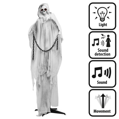 DECORACIÓN FANTASMA ENCADENADO (190 CM)