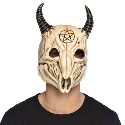 MÁSCARA DE CABEZA DE LÁTEX CON CALAVERA DE CARNERO