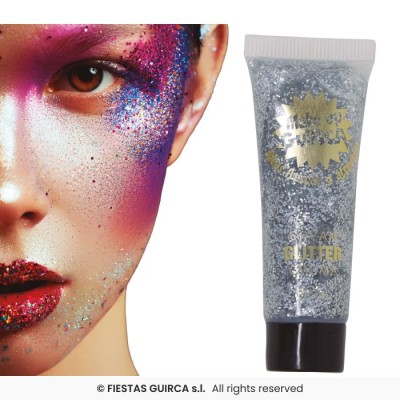 TUBO MAQUILLAJE EN CREMA GLITTER 20 ML-PLATA