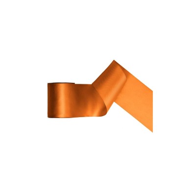CINTA DE RASO NARANJA, 100 MM/25 M