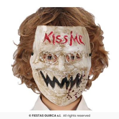 MASCARA 'KISS ME', PVC, INFANTIL