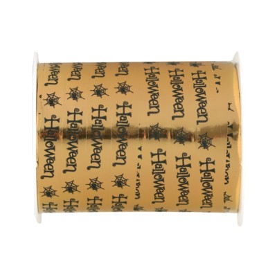CINTA HALLOWEEN ORO 10MM X25M