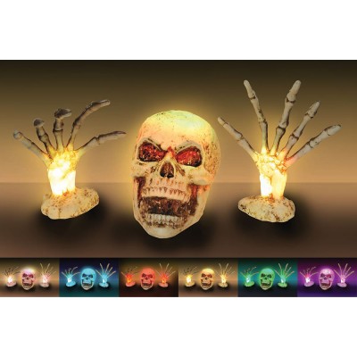 ESQUELETO LED CON CAMBIO DE COLOR PARA ROMPER TUMBAS