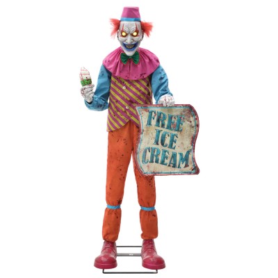 FIGURA ANIMADA DE PAYASO DE HELADO DE NEÓN (1,8 M)