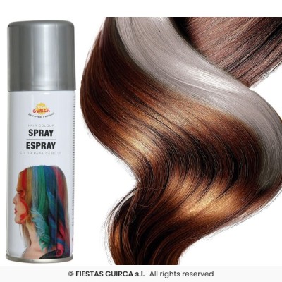 SPRAY GLITTER CABELLO PLATA 125 ML