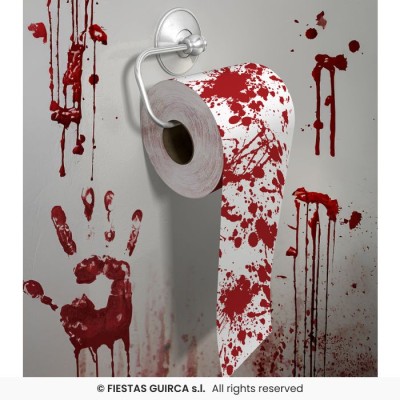 ROLLO WC ENSANGRENTADO PAPEL 2 CAPAS 30M