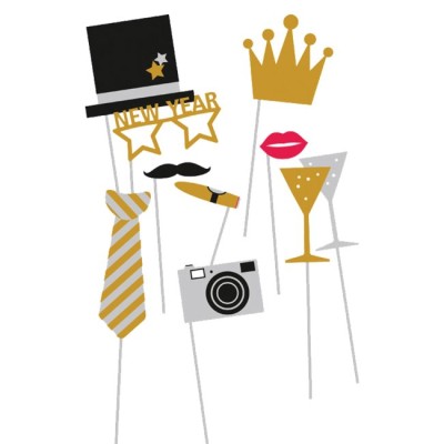 PHOTO KIT AÑO NUEVO EN ORO