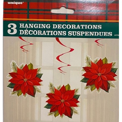 COLGANTE FLOR DE NAVIDAD 3 UND