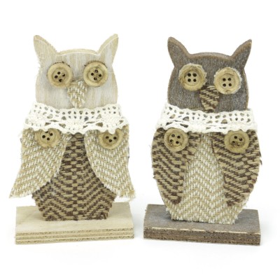 FIGURA BUHO MADERA 10.5 CM