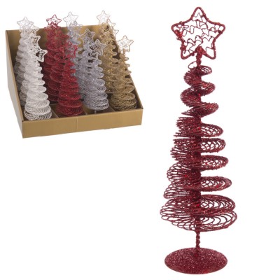 ARBOL ESTRELLA METAL ORO 20 CM