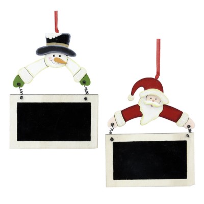 PIZARRA MADERA PAPA NOEL COLG. 15 CM