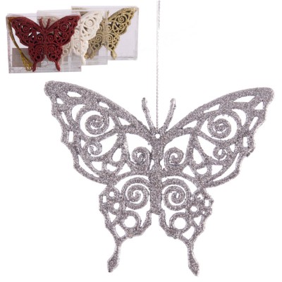 COLGANTE MARIPOSA PLAST. BLANCA
