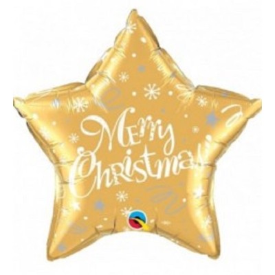 GLOBO ESTRELLA FOIL XMAS 20'