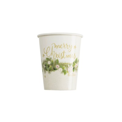 VASOS 250 CC CHRISTMAS CHIC 8 UND