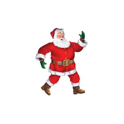 RECORTABLE FIGURA PAPA NOEL