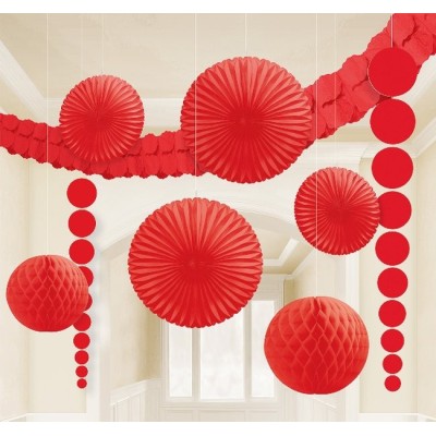 KIT DECORACION ROJO 18 UND