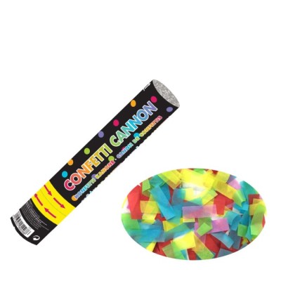 CAÑON CONFETTI MULTICOLOR PAPEL 24 CM