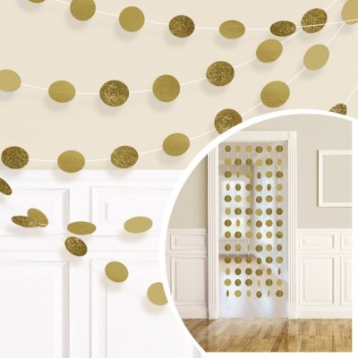 DECO. GUIRNALDA PUNTOS ORO 2.13 MTRS