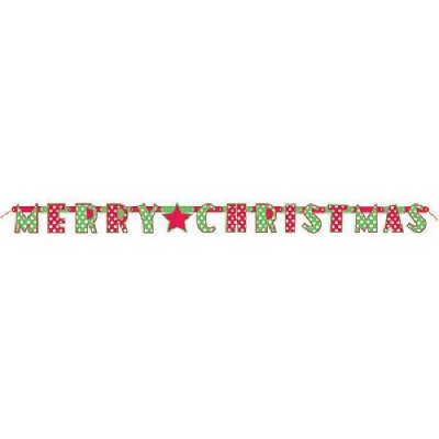 GUIRNALDA MERRY CHRISTMAS ROJA Y VERDE