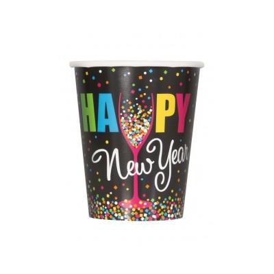 VASOS HN YEAR CONFETTI 8 UND
