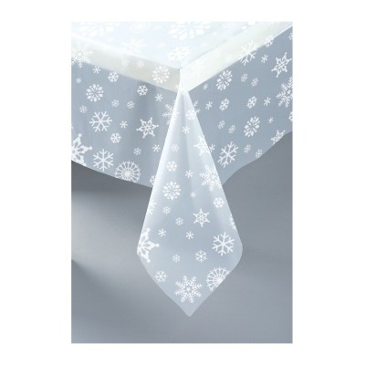 MANTEL TRASPARENTE COPOS DE NIEVE