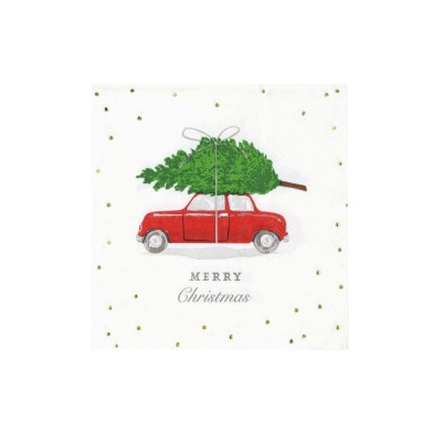SERVILLETAS COLECCION ARBOL EN COCHE