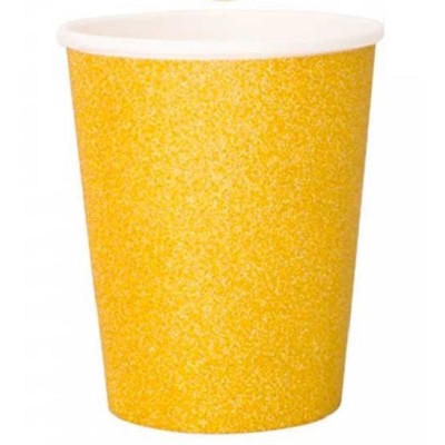 VASO GLITTER ORO 8 UND