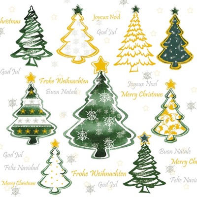 SERVILLETA ARBOLES NAVIDAD