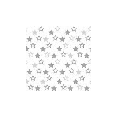 SERVILLETA ESTRELLAS PLATA