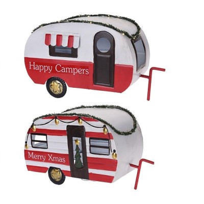 DECO CARAVANA METAL NAVIDAD