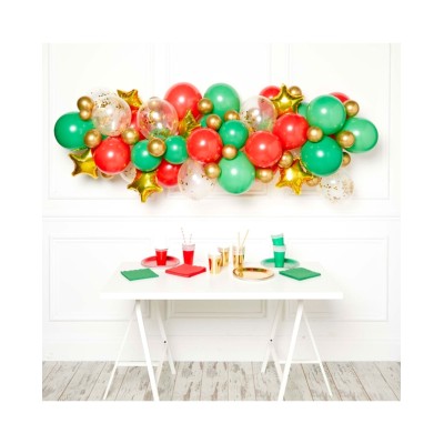DECO. KIT GUIRNALDA XMAS CON GLOBOS LATEX