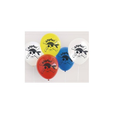 GLOBOS LATEX PIRATAS 8 UND