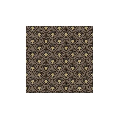 SERVILLETA DECO BLACK/ GOLD 33 CM 20 UND