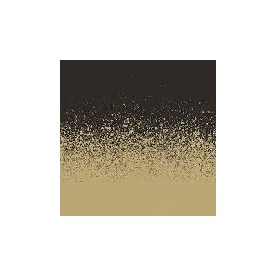 SERVILLETA NEGRO DEGRADADO ORO  33 CM 20 UND