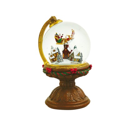 BOLA DE NIEVE PAPA NOEL EN GLOBO 12 CM