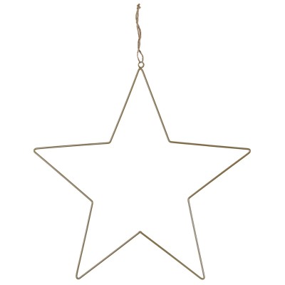 ESTRELLA COLGANTE  METALICA 50 CM