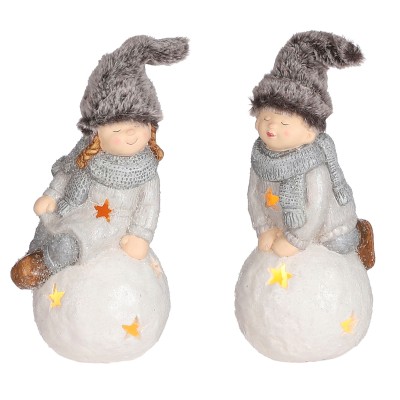 NIÑOS RESINA CON LED 21,5 CM