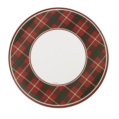 BAJOPLATO TARTAR CHRISTMAS 33 CM 4 UND