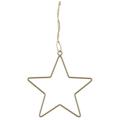 COLGANTE ESTRELLA METAL ORO 20 CM